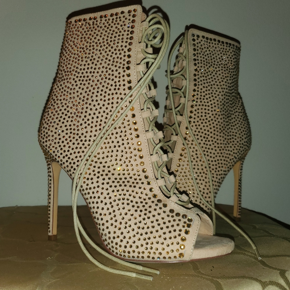 Bling Heeled Booties